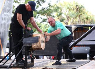 Axeman on the way up