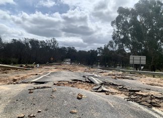 Significant damage to roads
