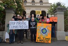 Climate activist in court