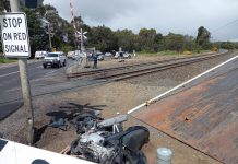 Motorcyclist injured in high-speed crash