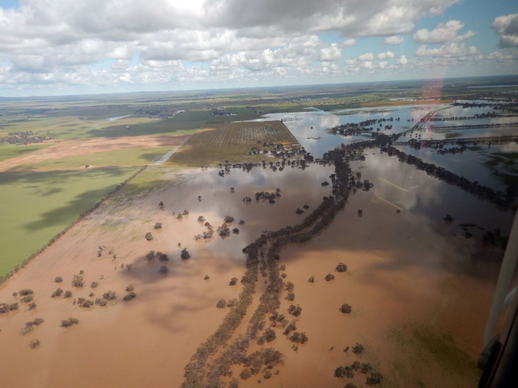 Assessing waterway flood damage