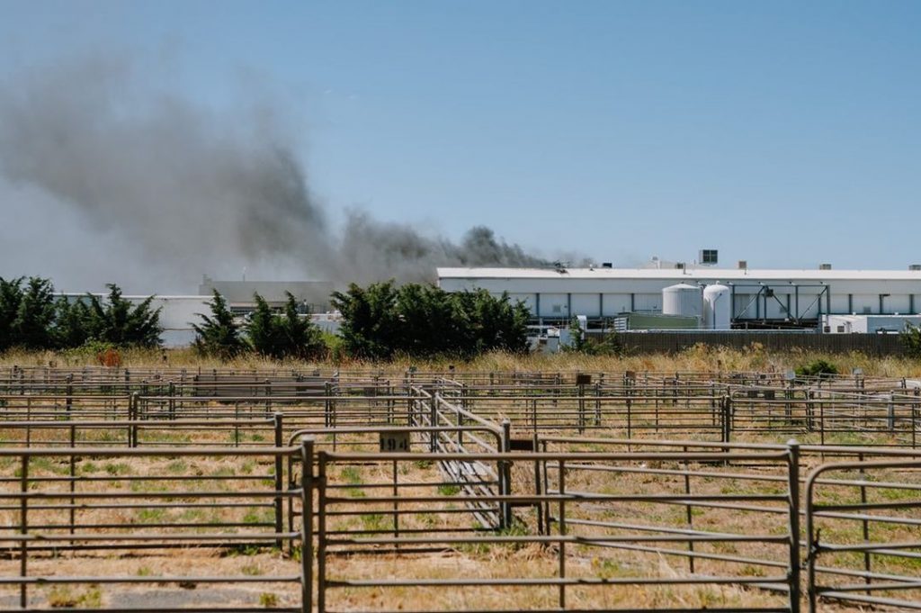 Fire at Kyneton meatworks