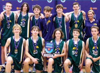 Basketballers on a high