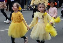 Sun shines on parade