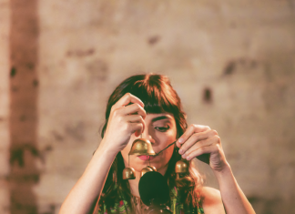 From under the staircase