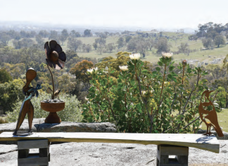 Merging art and garden at Mica Grange