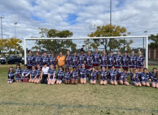 Players celebrate female round