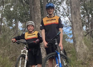 Mountain bike riders ready