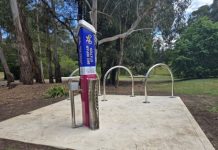 Bike repair station opens