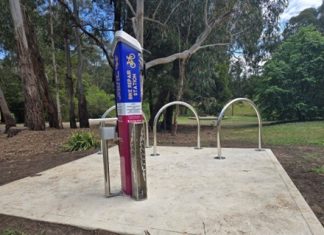 Bike repair station opens