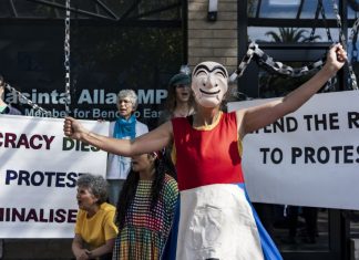 Protesting proposed protest laws