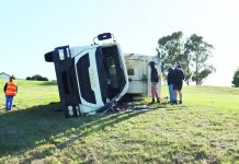 Garbage truck turned paddock bomb