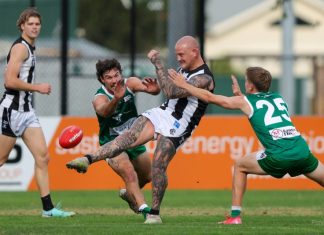 Magpie footballers win four from four