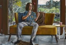 Felix Cameron captured on canvas