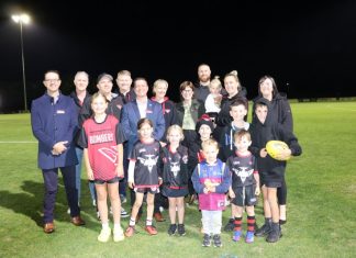 Riddell rec lights up