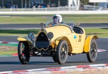 Jim’s Bugatti hits the track