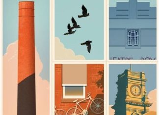 Fundraising postershowcases town