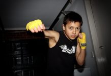 The kid with an AK47 in his hands