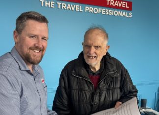 Busker off to Brazil