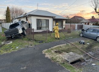Car ploughs through living room, Kyneton woman escapes death
