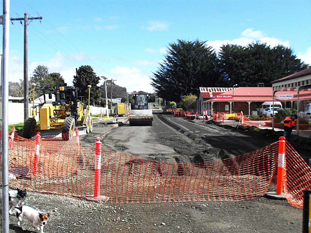 Drainage problems stall street works