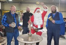 Santa’s helpers fashion new bells