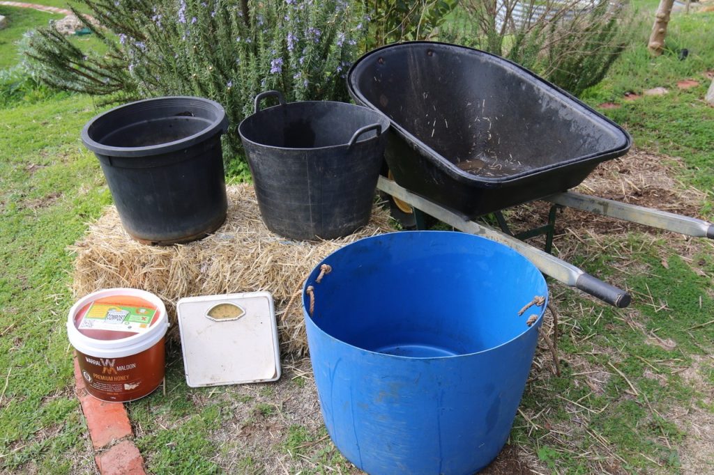 Measuring our compost ingredients
