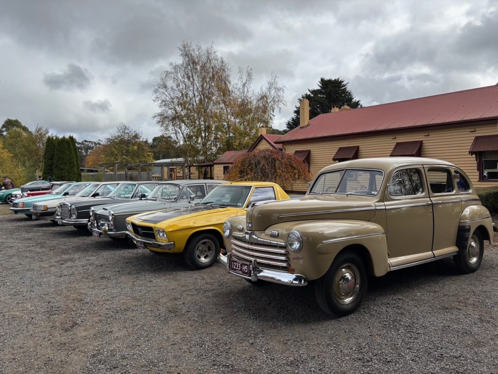 Classic cars cruise in to Trentham
