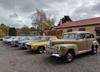 Classic cars cruise in to Trentham
