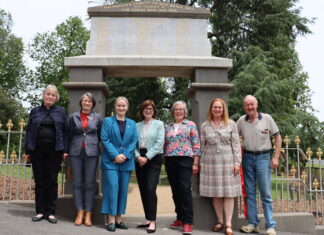 Memorial gates’ new gleam