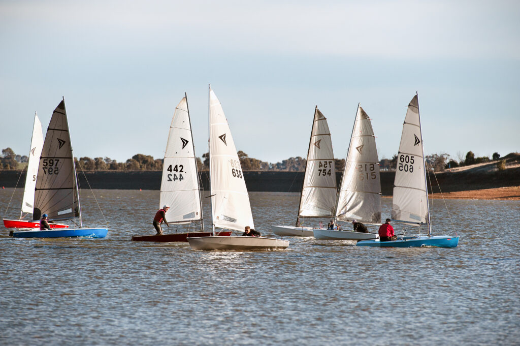 Girls learn how to sail