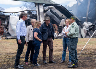 PM witnesses Harcourt destruction, funding announced