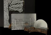 Two voices, held in glass